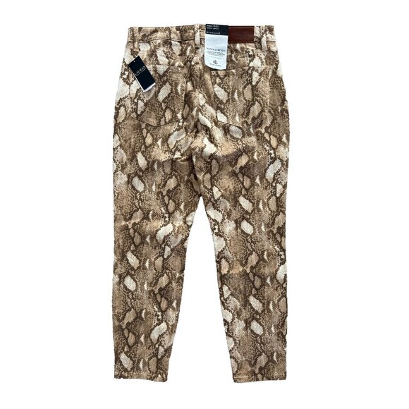 LAUREN Ralph Lauren High Rise Skinny Ankle Snake Print Jeans ( 6 ) - Picture 5 of 6